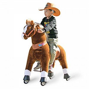 סוס רכיבה פוניסייקל חום בהיר לגילאי 7-12 UX524 PONYCYCLE חדש ל2024 כולל מעצור יד וקולות פוני.. סוס רכיבה פוניסייקל חום בהיר לגילאי 7-12 UX524 PONYCYCLE חדש ל2024 כולל מעצור יד וקולות פוני..